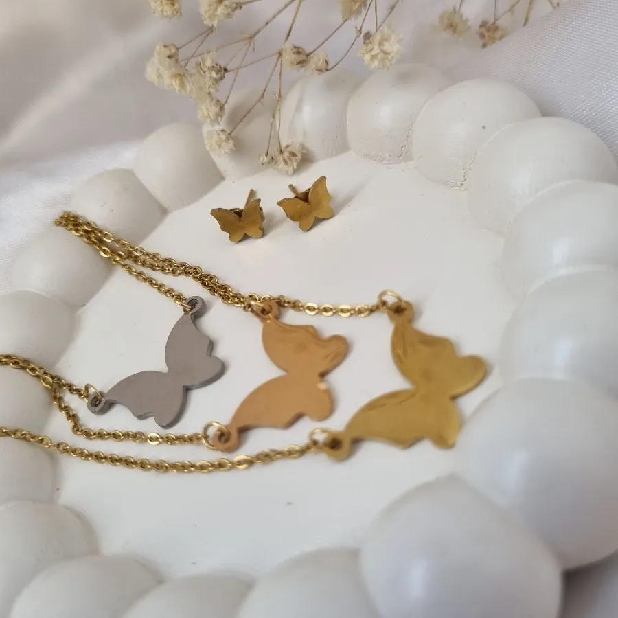 نیم ست پروانه پینترستی