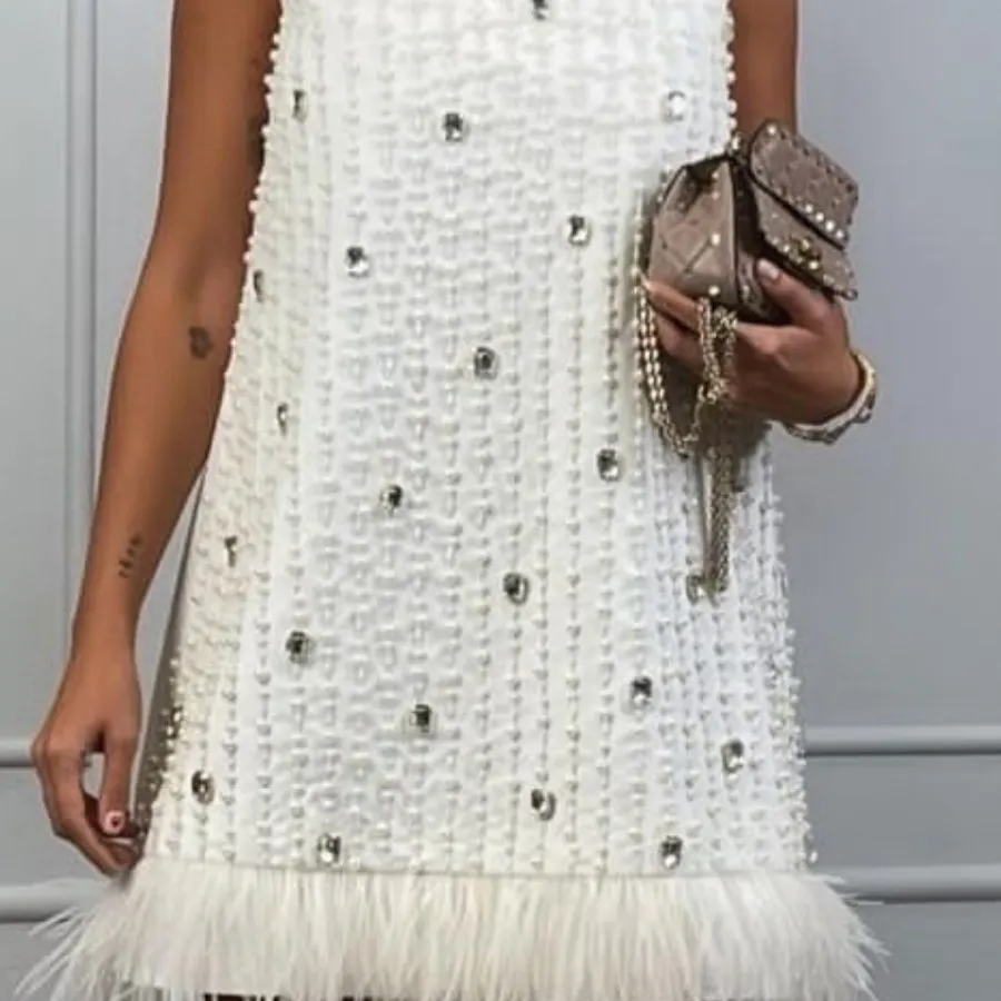 لباس بله برون  مرواریدی