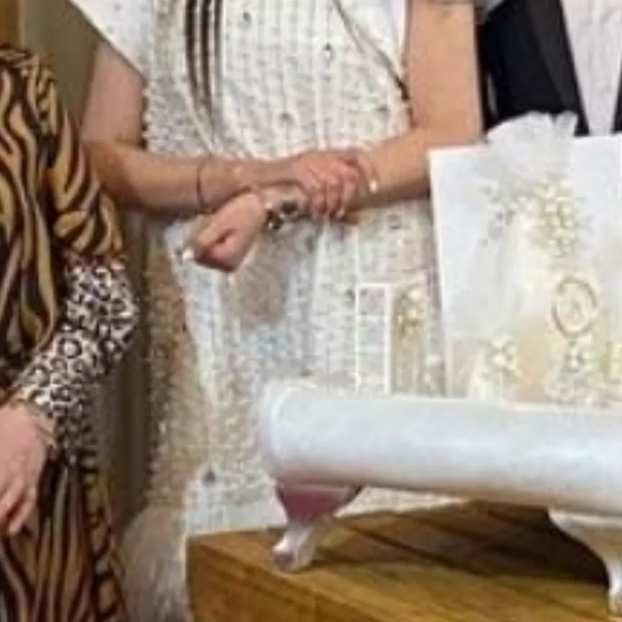 لباس بله برون  مرواریدی