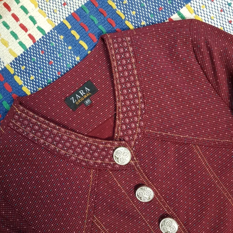 مانتو زرشکی (سایز 40)