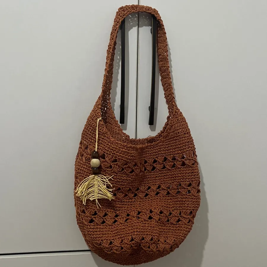 کیف ساحلی قلاب بافی