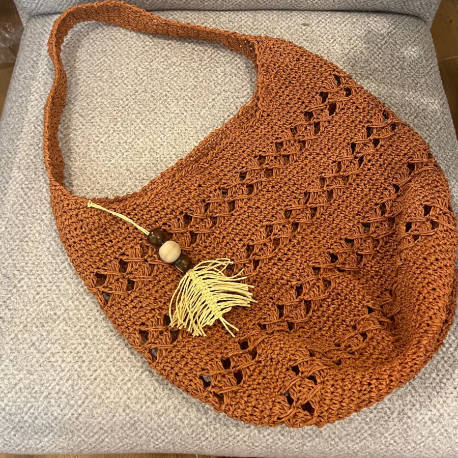 کیف ساحلی قلاب بافی
