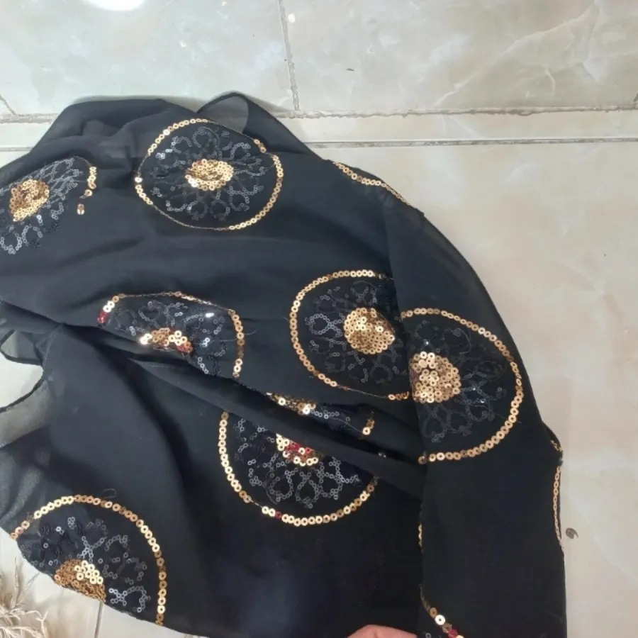 شال مجلس پولک طلایی