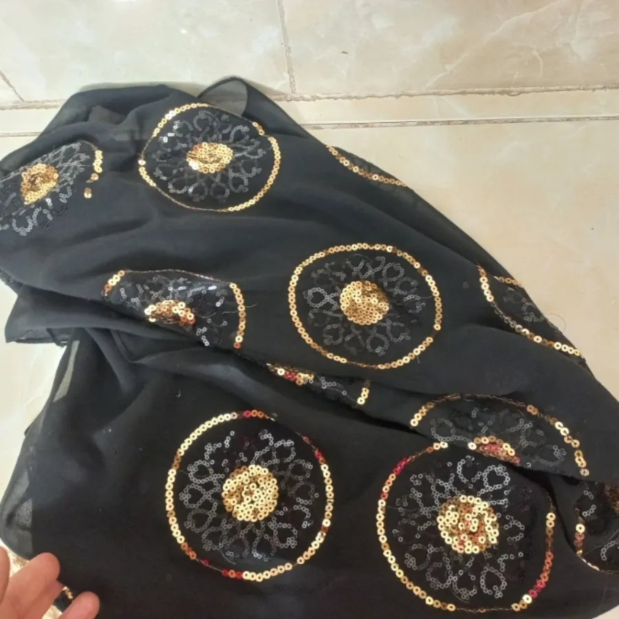 شال مجلس پولک طلایی