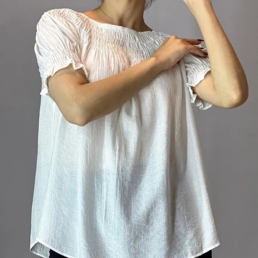 شومیز یقه قایقی