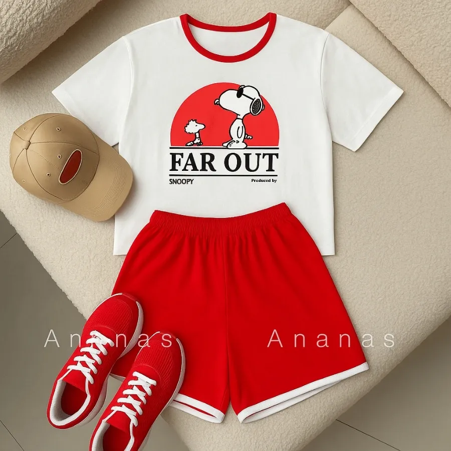 ست تیشرت شلوارک اسنوپی