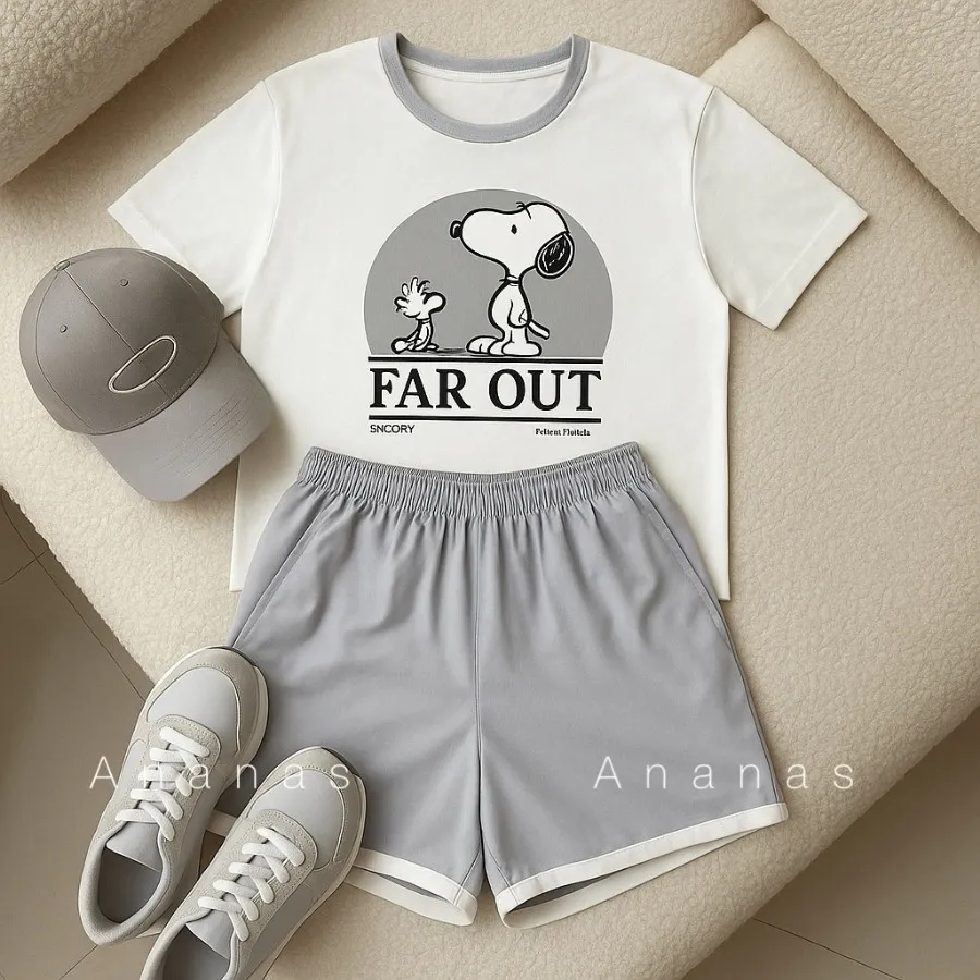 ست تیشرت شلوارک اسنوپی