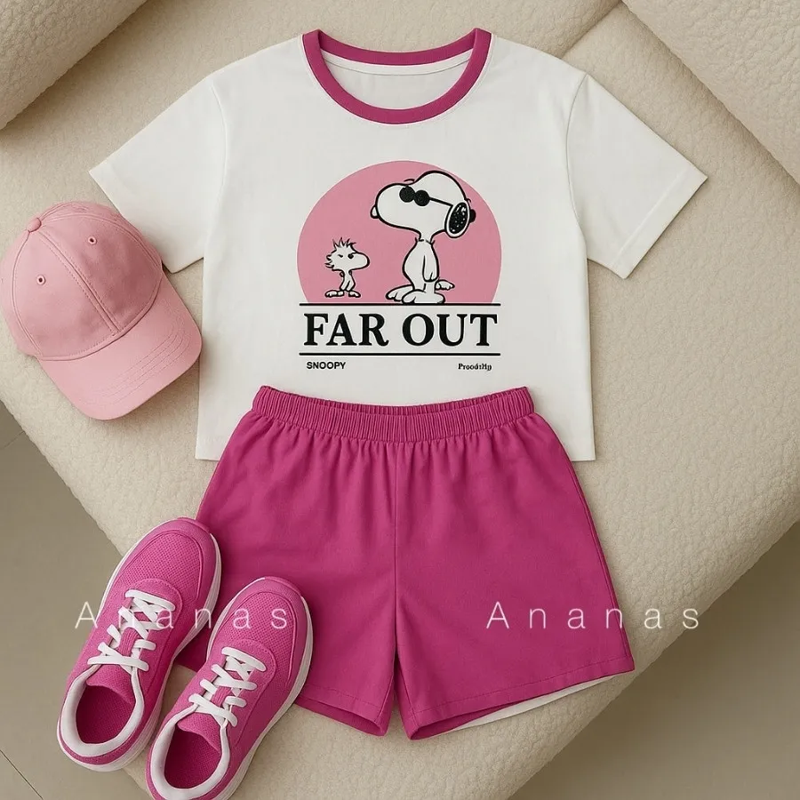 ست تیشرت شلوارک اسنوپی