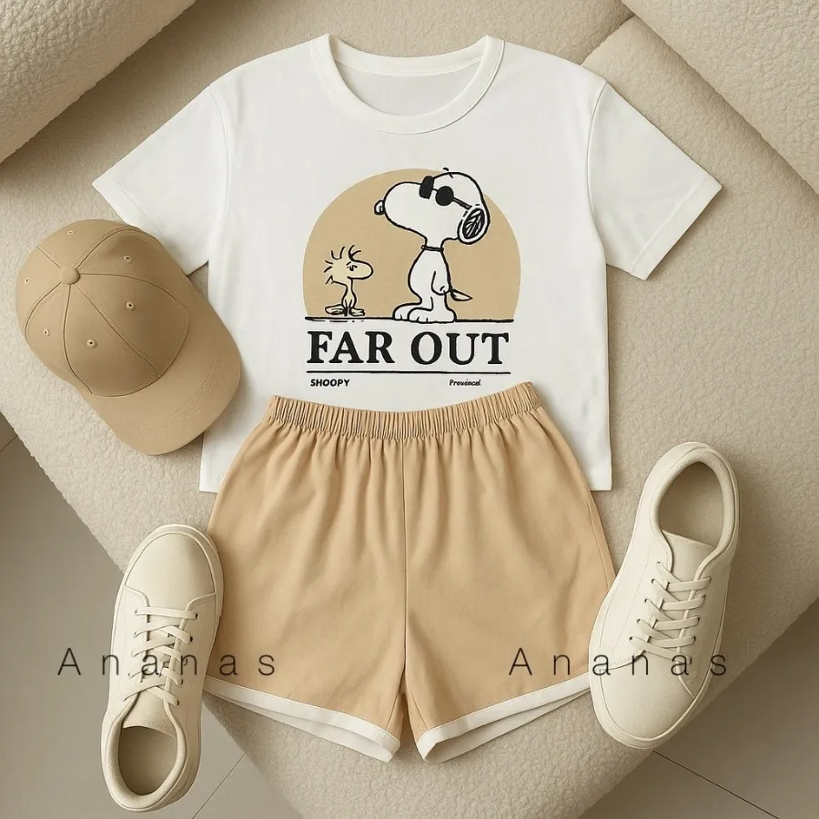 ست تیشرت شلوارک اسنوپی