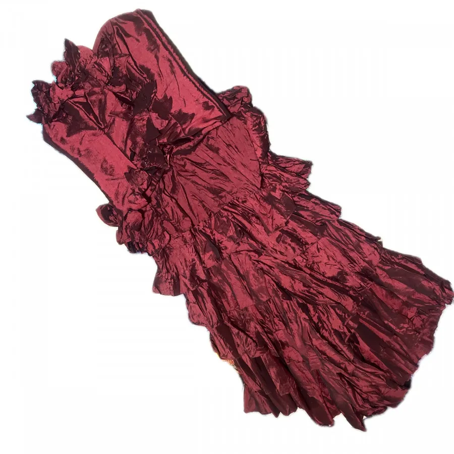 دکلته دامن ساتن