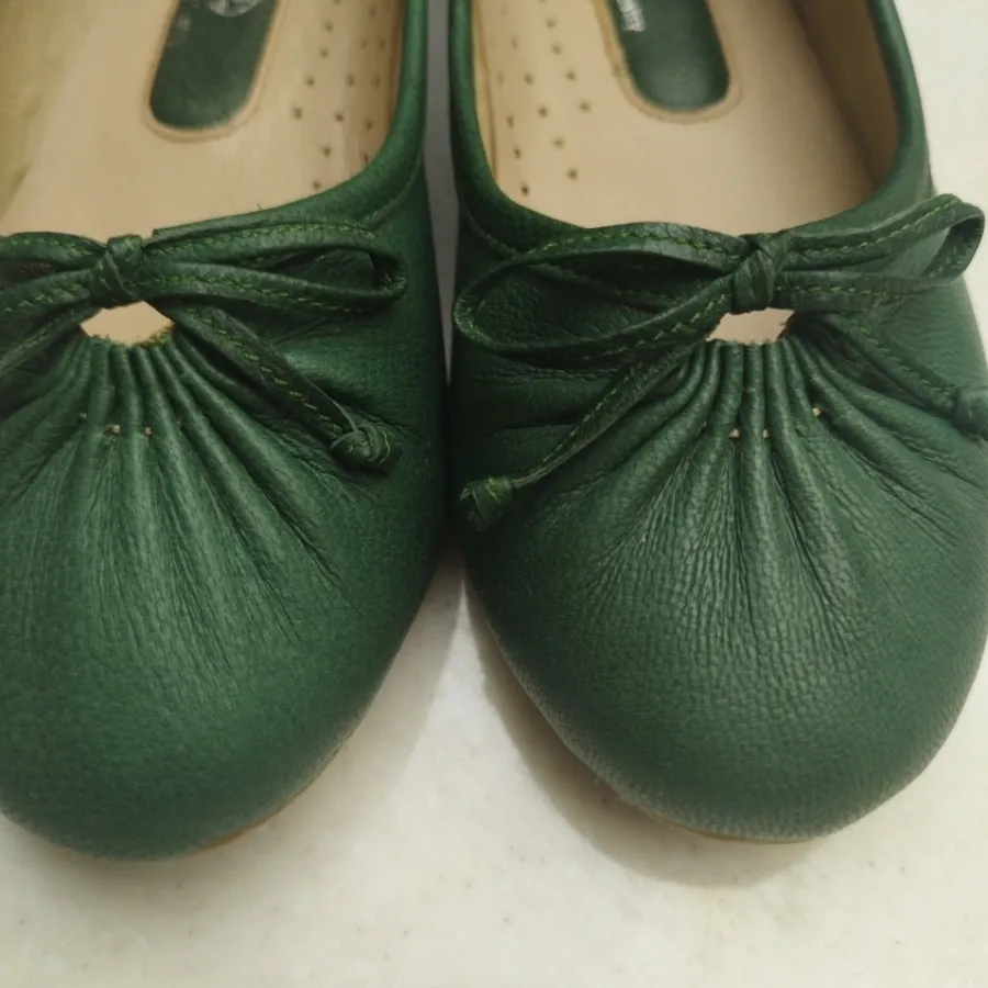 کفش چرم عروسکی برند تکیف