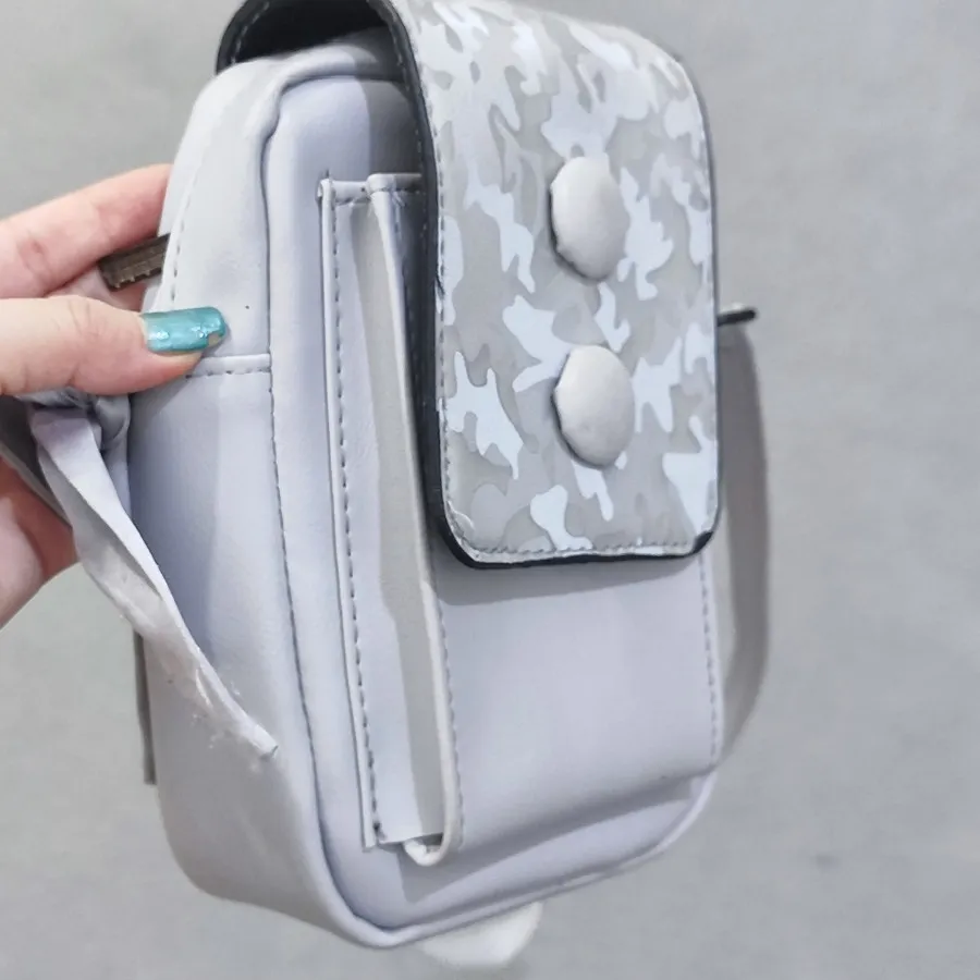 کیف دوشی جادار طوسی