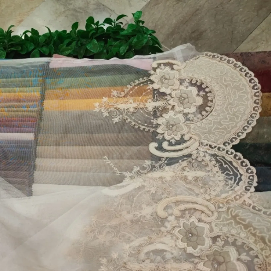 پرده تور قابی فلت