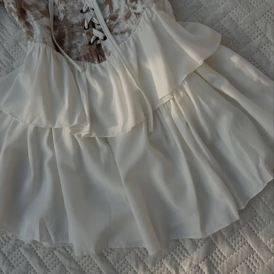 پیراهن وینتیج سفید