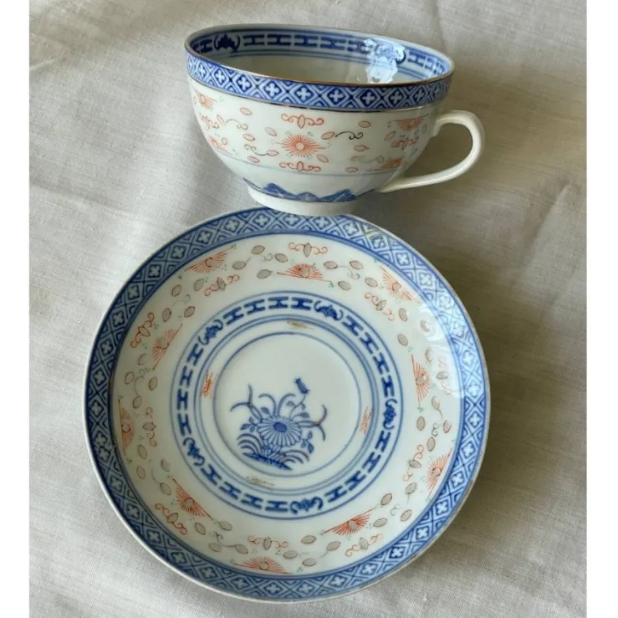 فنجان و نعلبکی دون برنجی