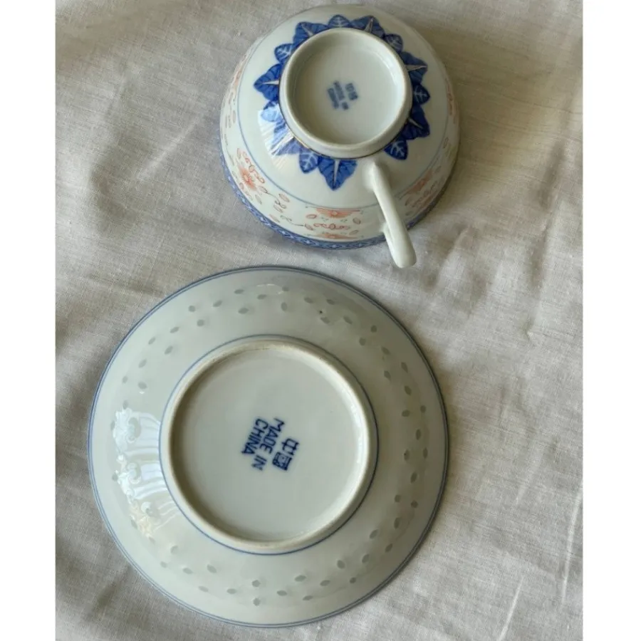 فنجان و نعلبکی دون برنجی