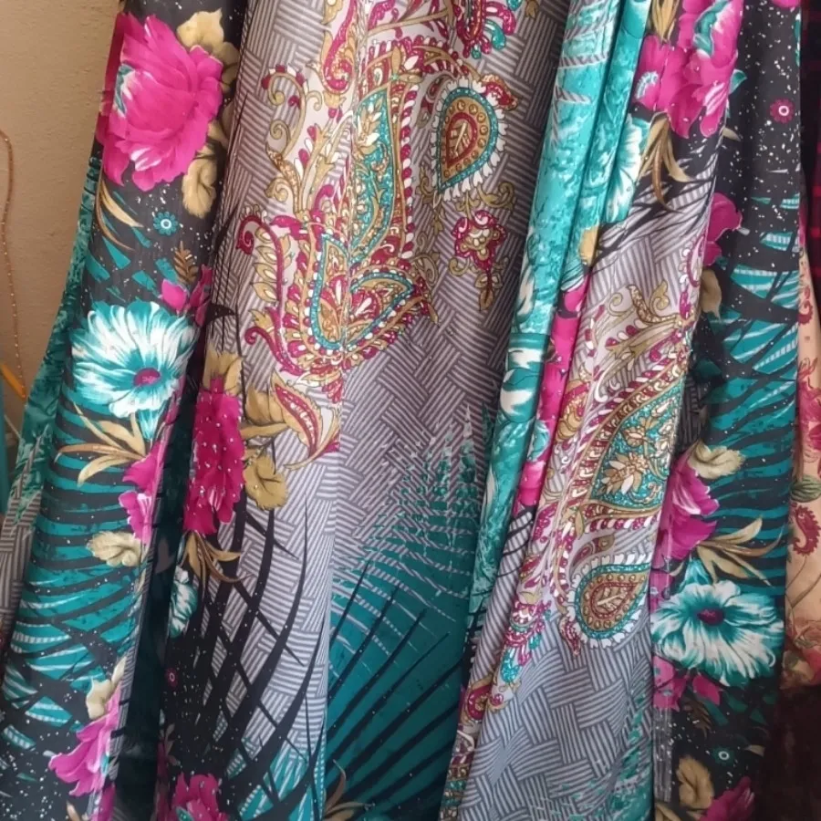 چادر نگین دار رنگی