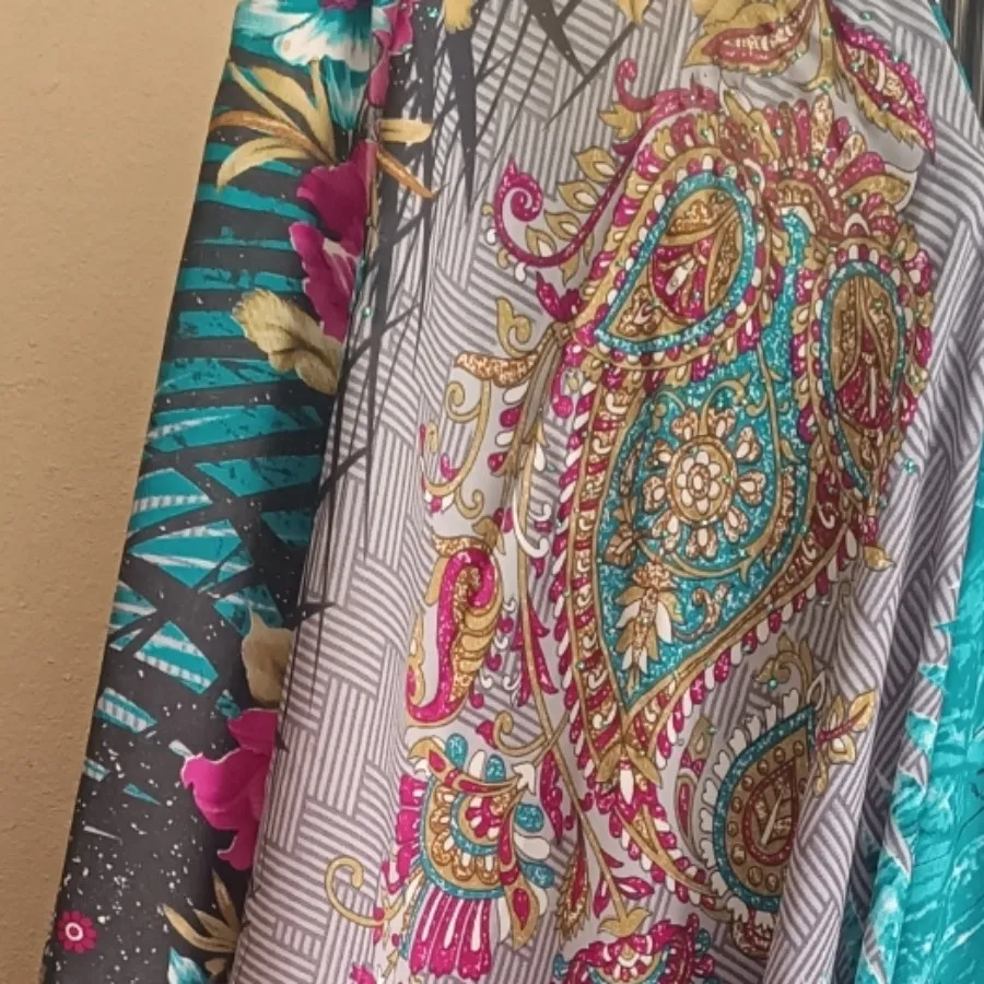 چادر نگین دار رنگی