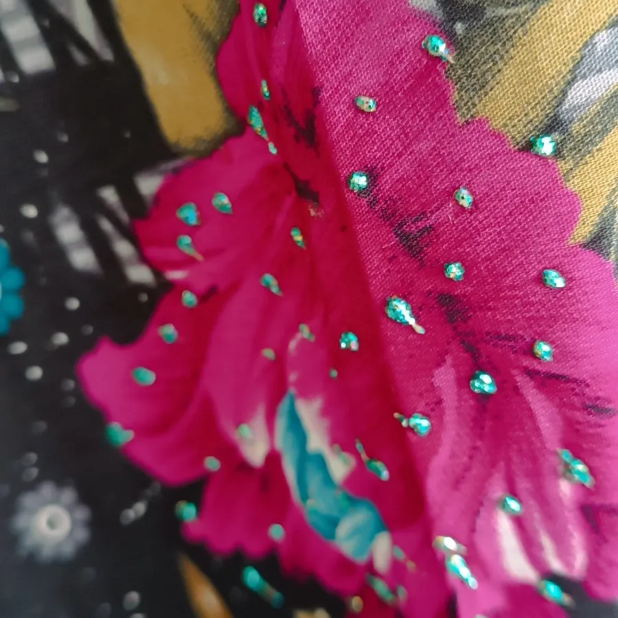 چادر نگین دار رنگی