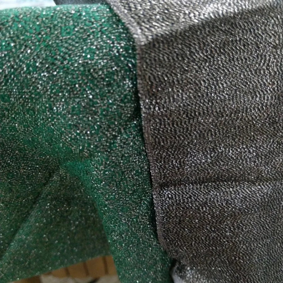 روسری نخ زربافت سبز