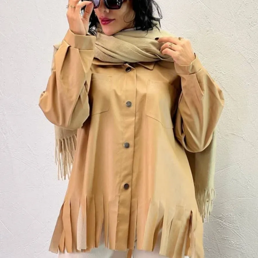 مانتو شومیزیک چرم