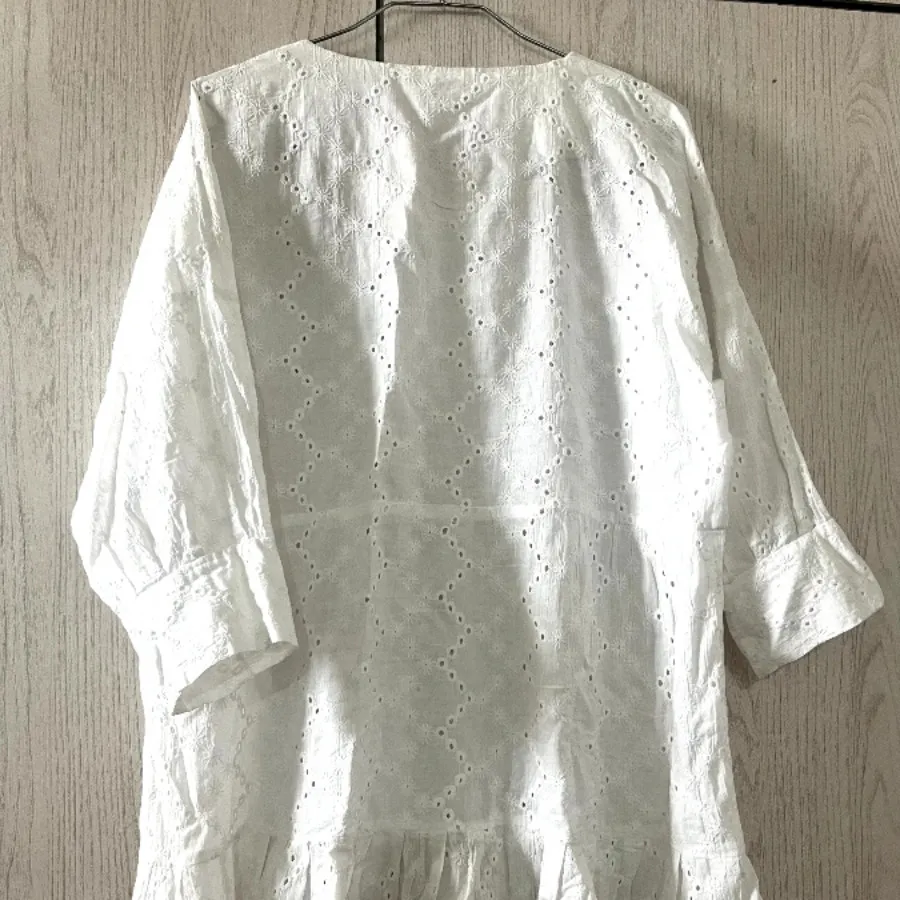 شومیز سفید خامه دوزی