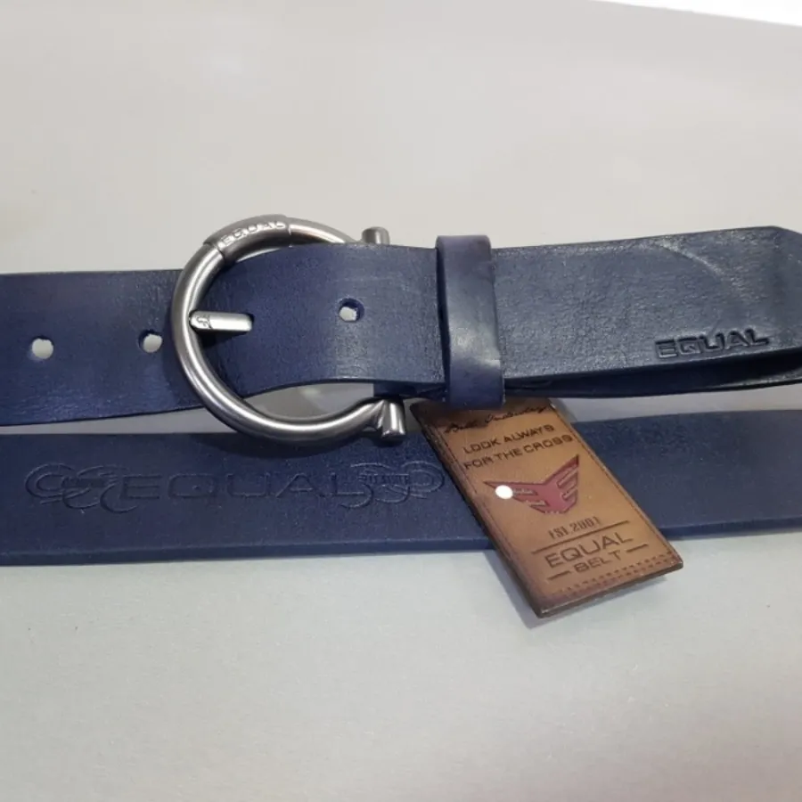 کمربند چرم ترک سرمه ای