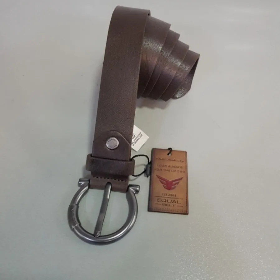 کمربند چرم ترک قهوه ای