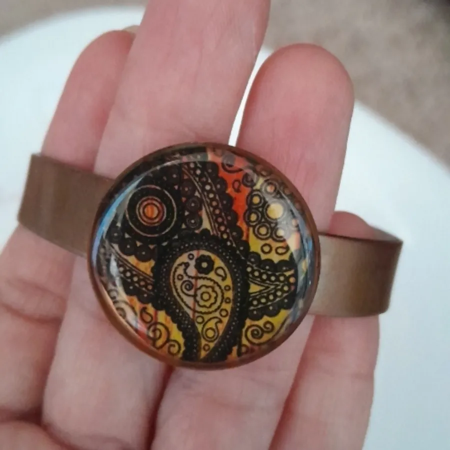 دستبند و انگشتر مسی -رزین