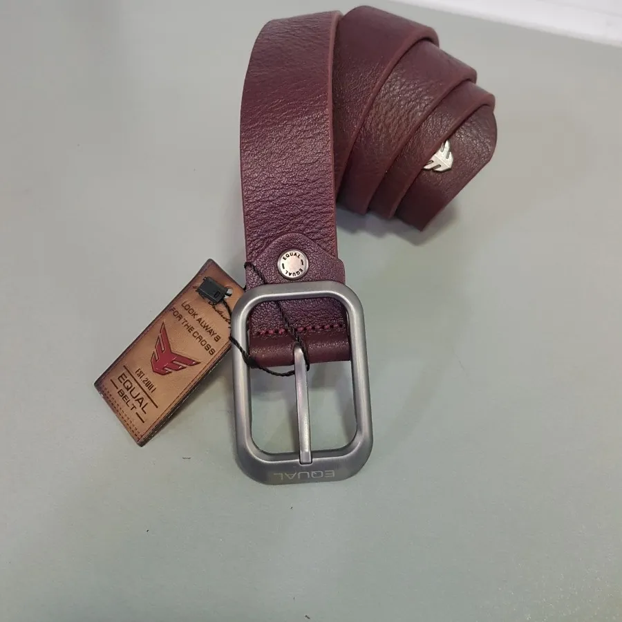 کمربند چرم ترک زرشکی