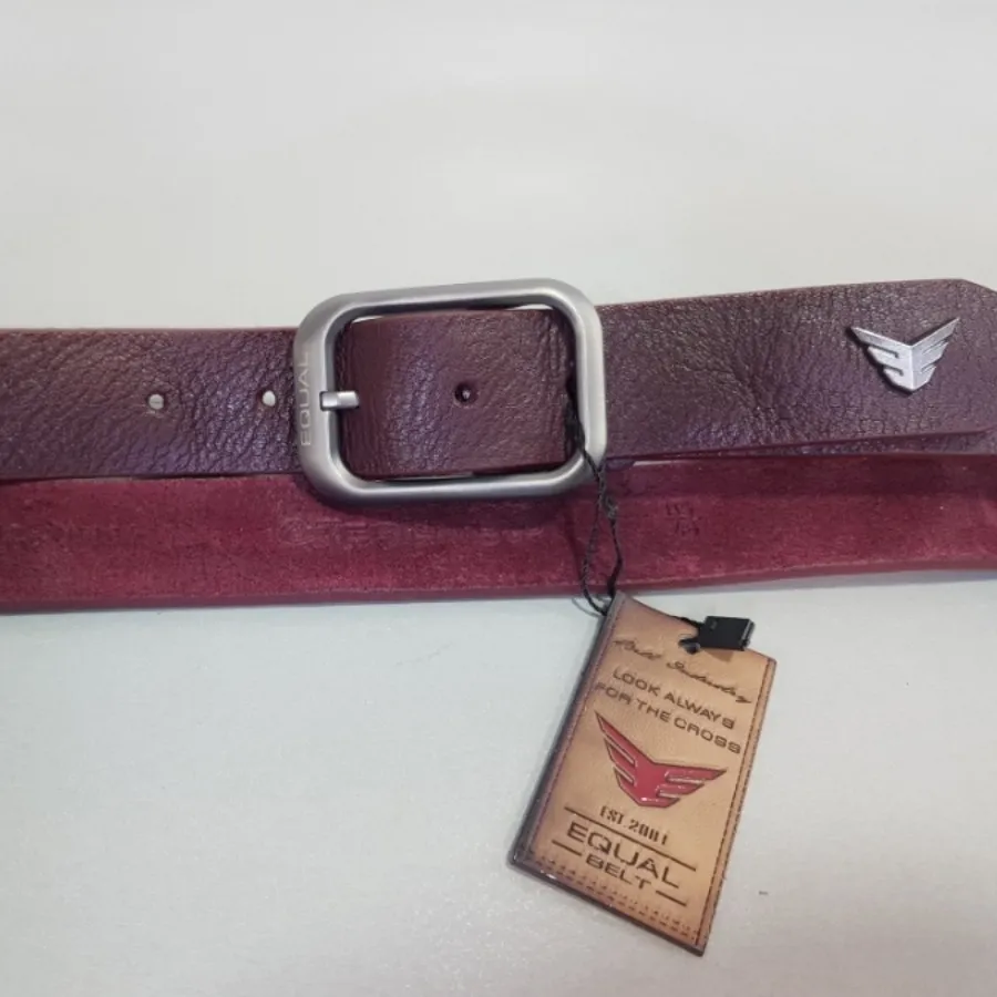 کمربند چرم ترک زرشکی