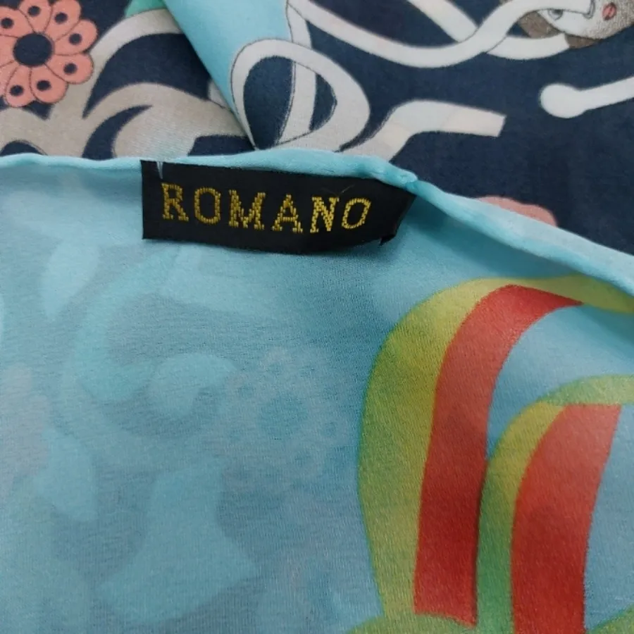 روسری سیلک دور دست دوز