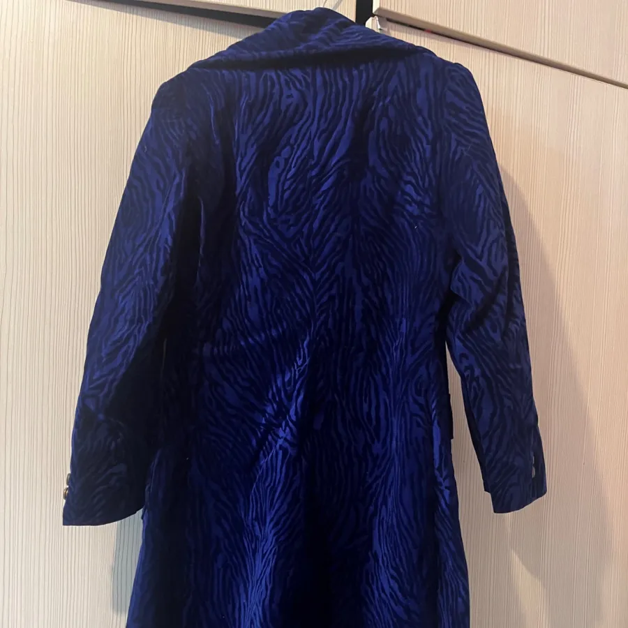 پالتو مخملی آبی