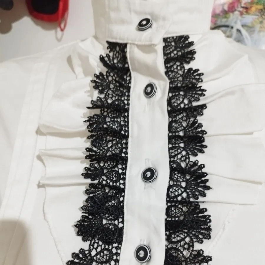 شومیز سفید مجلسی