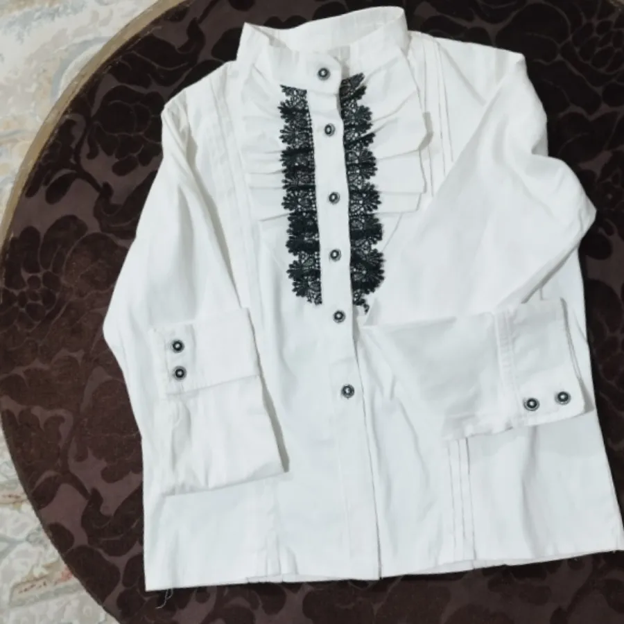 شومیز سفید مجلسی