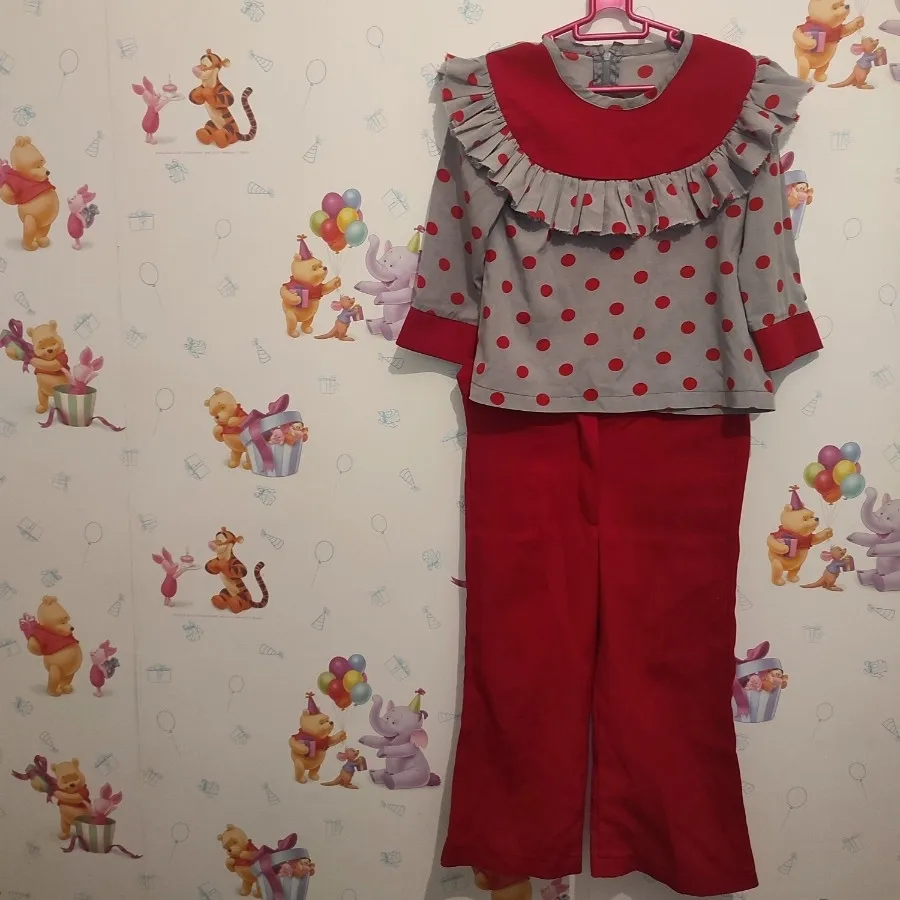 ست شومیز شلوار با تل