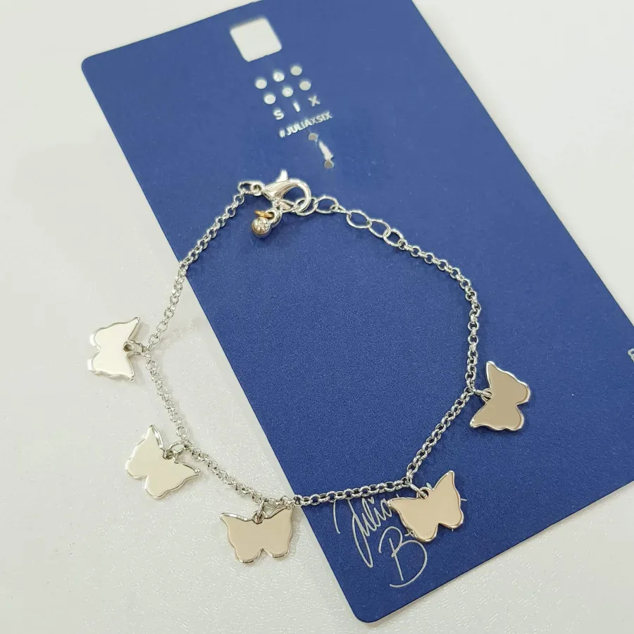 دستبند آویز دار پروانه ای