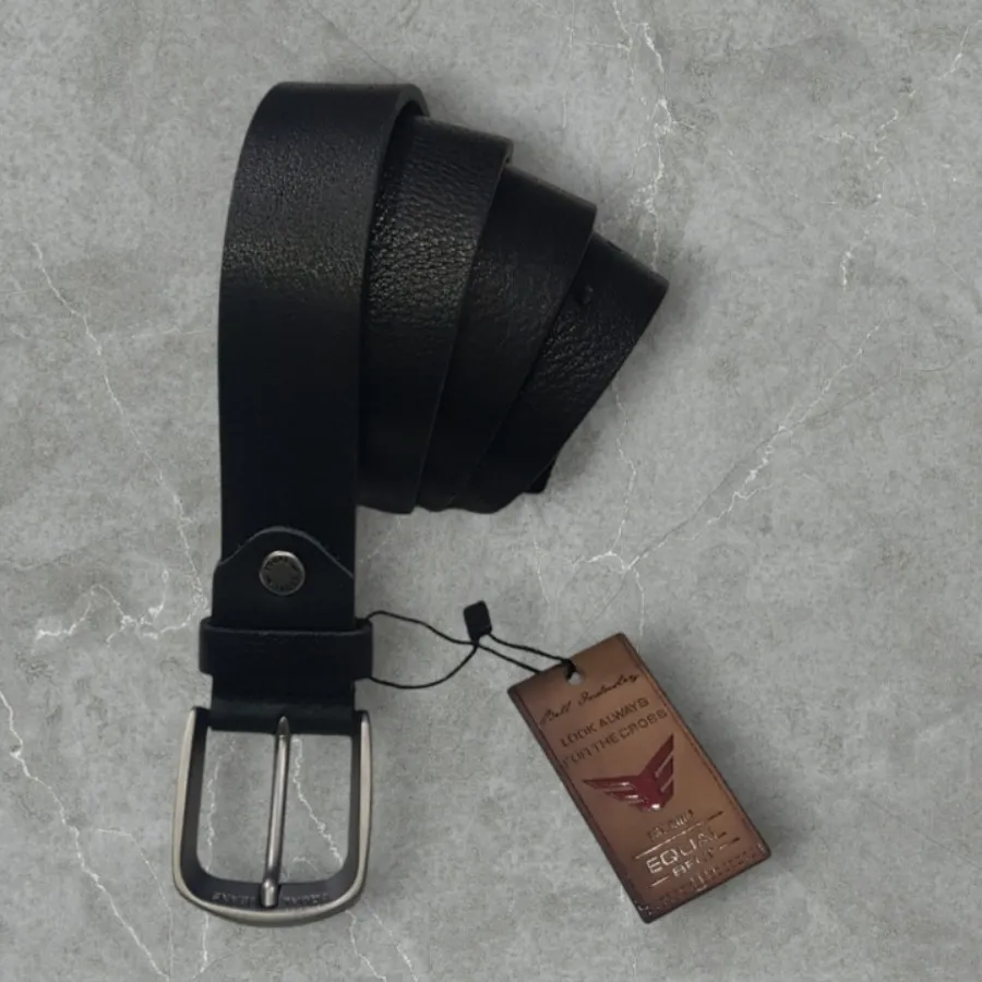 کمربند چرم ترک مشکی