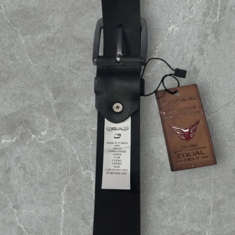 کمربند چرم ترک مشکی