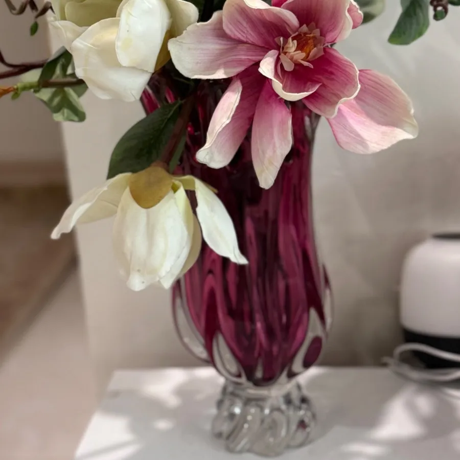 گلدان و ظرف کریستال بنفش