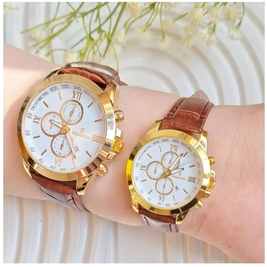 ساعت بند چرمی طرح سه موتو