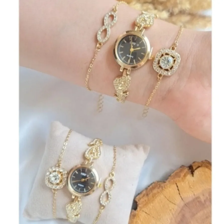 ست ساعت 2دستبند