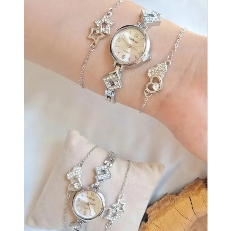 ست ساعت+2 دستبند لوزی