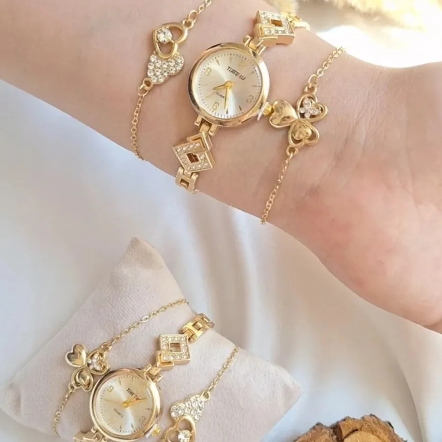 ست ساعت+2 دستبند لوزی