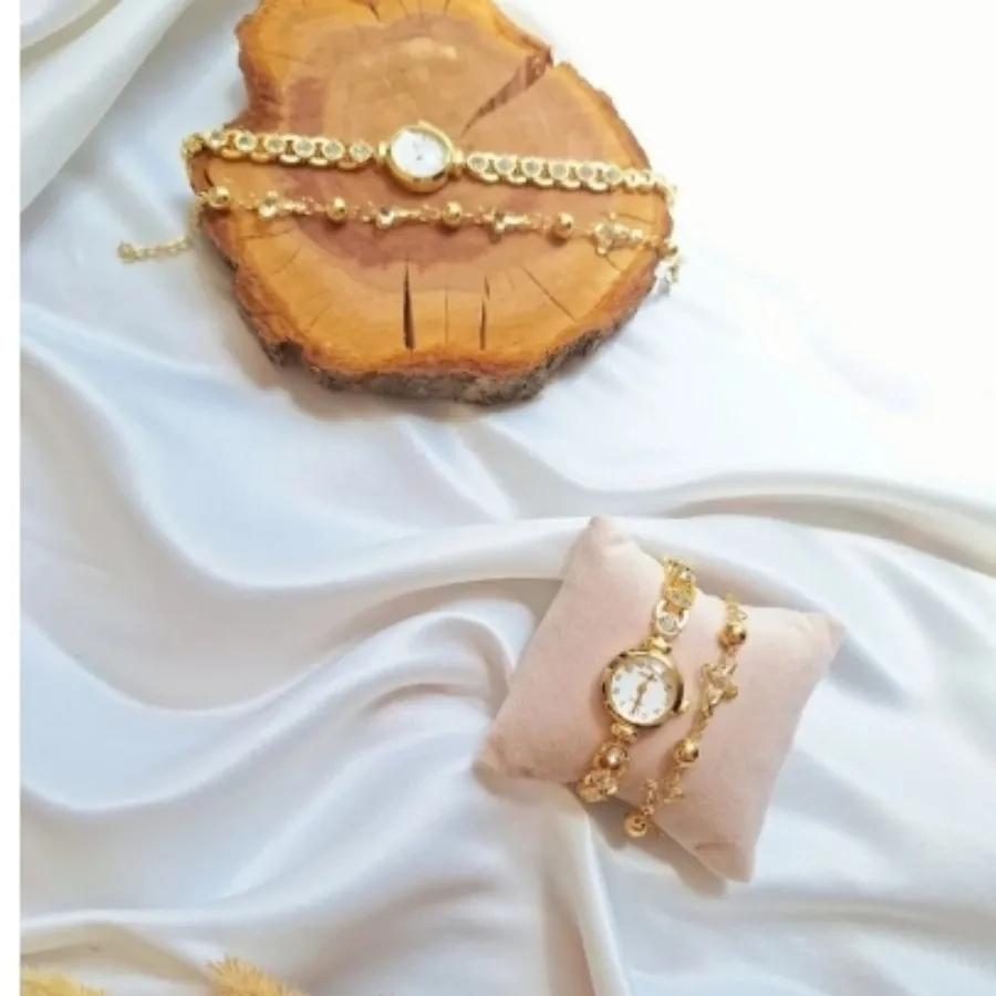 ساعت جواهری دستبند پروانه