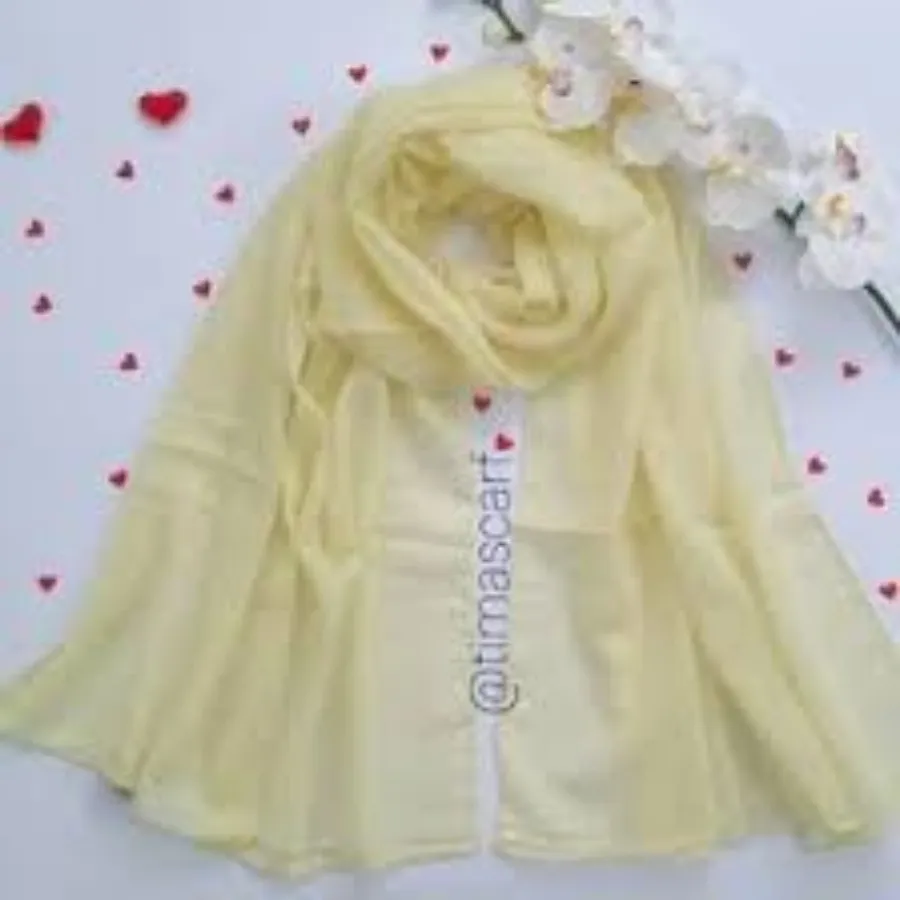 شال لیمویی نخ سیلک