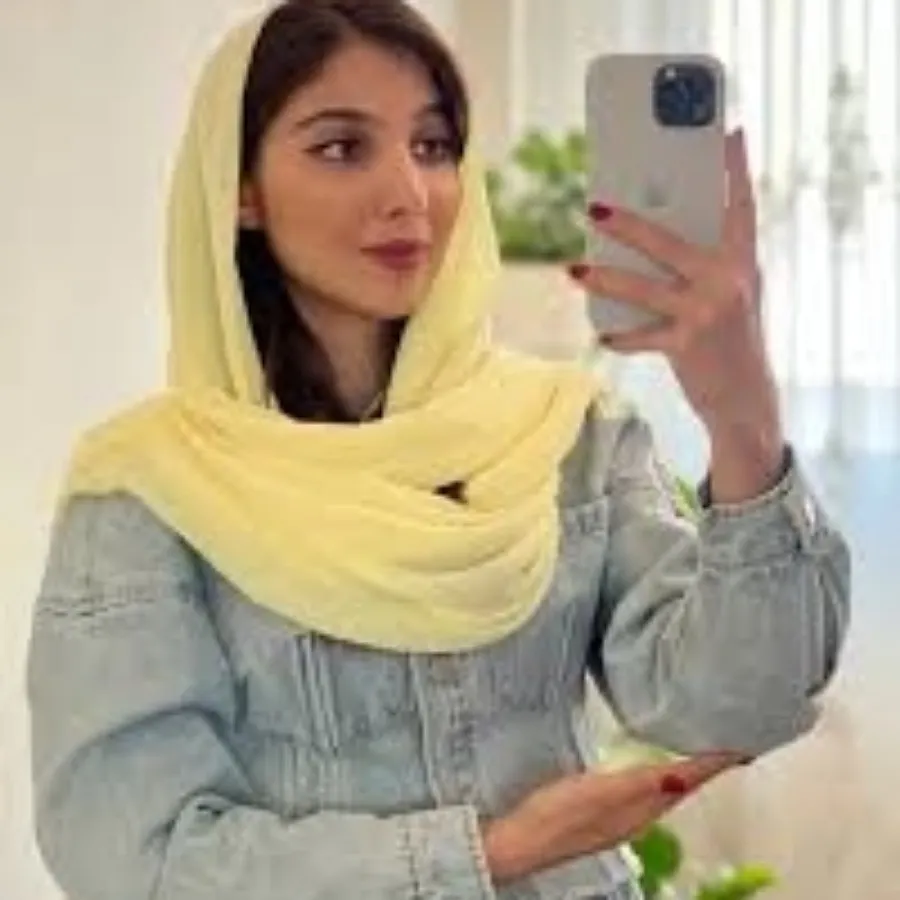 شال لیمویی نخ سیلک