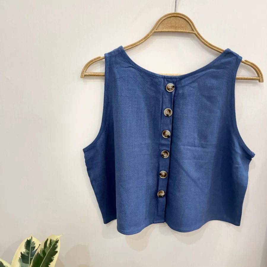 تاپ شلوار نخی دخترانه