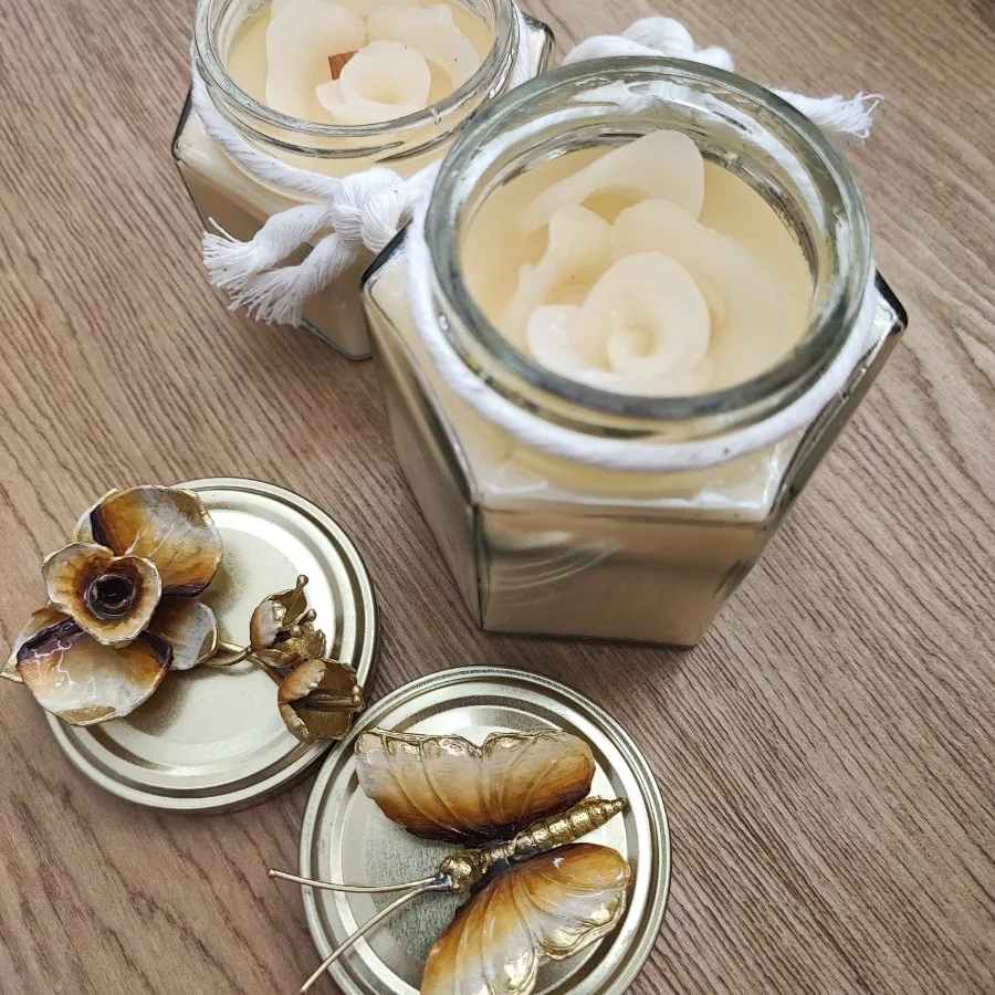 شمع برنجی و میناکاری