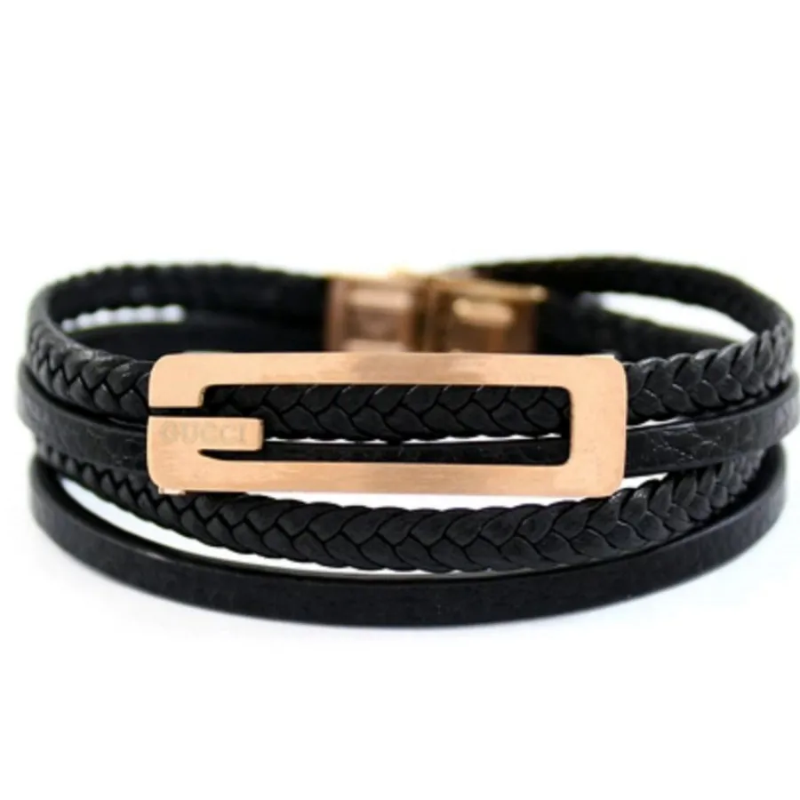 دستبند چرم طرح Gucci